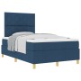 Cama con Muelles con Colchón Azul Doble Pequeña Tela de , Camas y somieres - Ref: Foro24-3339685, Precio: 400,92 €, Descuento: %