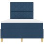 Cama con Muelles con Colchón Azul Doble Pequeña Tela de , Camas y somieres - Ref: Foro24-3339685, Precio: 400,92 €, Descuento: %