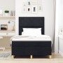 Cama con Base de Resortes y Colchón Negro 120x200 cm Tela de , Camas y somieres - Ref: Foro24-3339688, Precio: 418,28 €, Desc...