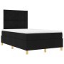 Cama con Base de Resortes y Colchón Negro 120x200 cm Tela de , Camas y somieres - Ref: Foro24-3339688, Precio: 418,28 €, Desc...
