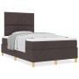 Cama con Somier con Colchón Marrón Oscuro 120x200 cm Tela de , Camas y somieres - Ref: Foro24-3339689, Precio: 399,65 €, Desc...