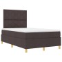 Cama con Somier con Colchón Marrón Oscuro 120x200 cm Tela de , Camas y somieres - Ref: Foro24-3339689, Precio: 399,65 €, Desc...
