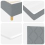 Cama Box Spring con colchón gris claro 140x190 cm de tela de , Camas y somieres - Ref: Foro24-3339693, Precio: 515,57 €, Desc...