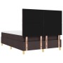 Cama con Box Spring y Colchón Marrón Oscuro 140x200 cm Tela | Foro24.es | Tu tienda online para hogar, jardín y más Foro24.es