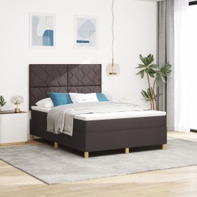 Comprar Cama con Box Spring con Colchón Marrón