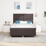 Cama con Box Spring con Colchón Marrón Oscuro 160x200 cm Tela | Foro24.es | Tu tienda online para hogar, jardín y más Foro24.es