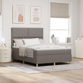 Comprar Cama con Base de Resortes y Colchón Taupe
