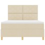 Cama con base ajustable con colchón crema 160x200 cm tela | Foro24.es | Tu tienda online para hogar, jardín y más Foro24.es
