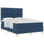Cama Box Spring con Colchón Azul 160x200 cm Tela | Foro24.es | Tu tienda online para hogar, jardín y más Foro24.es
