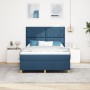 Cama Box Spring con Colchón Azul 160x200 cm Tela | Foro24.es | Tu tienda online para hogar, jardín y más Foro24.es