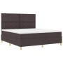 Cama con base y colchón marrón oscuro Super King tela | Foro24.es | Tu tienda online para hogar, jardín y más Foro24.es