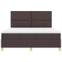 Cama con base y colchón marrón oscuro Super King tela | Foro24.es | Tu tienda online para hogar, jardín y más Foro24.es