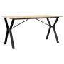 Mesa de comedor marco Y madera maciza pino y acero 160x80x75cm en Mesas de comedor | Comprar online en Foru.es