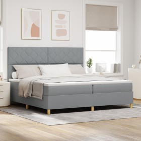 Comprar Cama con Base de Muelles y Colchón Gris
