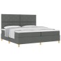 Cama con Somier y Colchón Gris Oscuro 200x200 cm Tela | Foro24.es | Tu tienda online para hogar, jardín y más Foro24.es