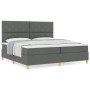 Cama con Somier y Colchón Gris Oscuro 200x200 cm Tela | Foro24.es | Tu tienda online para hogar, jardín y más Foro24.es