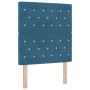 Cama Box Spring con colchón terciopelo azul oscuro 80x200 cm de , Camas y somieres - Ref: Foro24-3339732, Precio: 291,07 €, D...