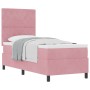 Cama Box Spring con colchón terciopelo rosa 80x200 cm de , Camas y somieres - Ref: Foro24-3339733, Precio: 329,73 €, Descuent...