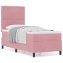 Cama Box Spring con colchón terciopelo rosa 80x200 cm de , Camas y somieres - Ref: Foro24-3339733, Precio: 329,73 €, Descuent...