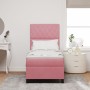 Cama Box Spring con colchón terciopelo rosa 80x200 cm de , Camas y somieres - Ref: Foro24-3339733, Precio: 329,73 €, Descuent...