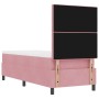 Cama Box Spring con colchón terciopelo rosa 80x200 cm de , Camas y somieres - Ref: Foro24-3339733, Precio: 329,73 €, Descuent...