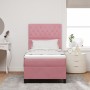 Cama Box Spring con colchón terciopelo rosa 90x190 cm | Foro24.es | Tu tienda online para hogar, jardín y más Foro24.es
