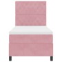 Cama Box Spring con colchón terciopelo rosa 90x190 cm | Foro24.es | Tu tienda online para hogar, jardín y más Foro24.es
