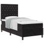 Cama Box Spring con colchón terciopelo negro 100x200 cm de , Camas y somieres - Ref: Foro24-3339748, Precio: 336,67 €, Descue...