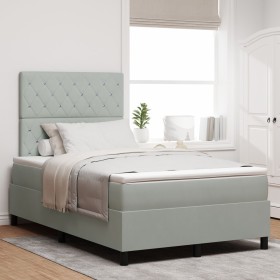 Comprar Cama Box Spring con colchón terciopelo