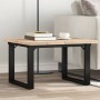 Mesa de centro marco O madera maciza pino y acero 60x60x40,5 cm en Mesas de comedor | Comprar online en Foru.es
