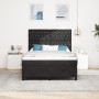 Cama Box Spring con colchón terciopelo negro 140x200 cm de , Camas y somieres - Ref: Foro24-3339772, Precio: 502,86 €, Descue...