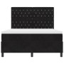 Cama Box Spring con colchón terciopelo negro 140x200 cm de , Camas y somieres - Ref: Foro24-3339772, Precio: 502,86 €, Descue...