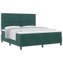 Cama Box Spring con colchón terciopelo verde oscuro 180x200 cm | Foro24.es | Tu tienda online para hogar, jardín y más Foro24.es