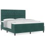 Cama Box Spring con colchón terciopelo verde oscuro 180x200 cm | Foro24.es | Tu tienda online para hogar, jardín y más Foro24.es