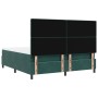 Cama Box Spring con colchón terciopelo verde oscuro 180x200 cm | Foro24.es | Tu tienda online para hogar, jardín y más Foro24.es