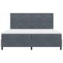 Cama Box Spring  con Colchón Gris Oscuro 200x200 cm Terciopelo | Foro24.es | Tu tienda online para hogar, jardín y más Foro24.es