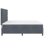 Cama Box Spring  con Colchón Gris Oscuro 200x200 cm Terciopelo | Foro24.es | Tu tienda online para hogar, jardín y más Foro24.es