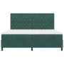 Cama Box Spring con colchón terciopelo verde oscuro 200x200 cm | Foro24.es | Tu tienda online para hogar, jardín y más Foro24.es