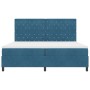 Cama Box Spring con colchón terciopelo azul oscuro 200x200 cm | Foro24.es | Tu tienda online para hogar, jardín y más Foro24.es
