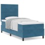 Cama Box Spring con colchón terciopelo azul oscuro 80x200 cm de , Camas y somieres - Ref: Foro24-3339798, Precio: 281,68 €, D...