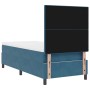 Cama Box Spring con colchón terciopelo azul oscuro 80x200 cm de , Camas y somieres - Ref: Foro24-3339798, Precio: 281,68 €, D...