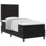 Cama Box Spring con colchón terciopelo negro 90x190 cm | Foro24.es | Tu tienda online para hogar, jardín y más Foro24.es