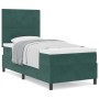 Cama Box Spring con colchón terciopelo verde oscuro 90x190 cm | Foro24.es | Tu tienda online para hogar, jardín y más Foro24.es