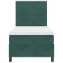 Cama Box Spring con colchón terciopelo verde oscuro 90x190 cm | Foro24.es | Tu tienda online para hogar, jardín y más Foro24.es