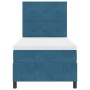 Cama Box Spring con colchón terciopelo azul oscuro 90x190 cm | Foro24.es | Tu tienda online para hogar, jardín y más Foro24.es