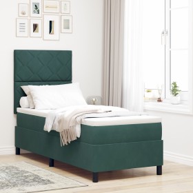 Comprar Cama Box Spring con colchón terciopelo