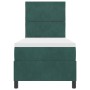 Cama Box Spring con colchón terciopelo verde oscuro 80x200 cm | Foro24.es | Tu tienda online para hogar, jardín y más Foro24.es