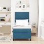 Cama Box Spring con colchón terciopelo azul oscuro 80x200 cm de , Camas y somieres - Ref: Foro24-3339864, Precio: 285,45 €, D...