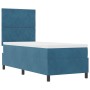 Cama Box Spring con colchón terciopelo azul oscuro 80x200 cm de , Camas y somieres - Ref: Foro24-3339864, Precio: 285,45 €, D...