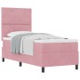 Cama Box Spring con colchón terciopelo rosa 80x200 cm de , Camas y somieres - Ref: Foro24-3339865, Precio: 323,38 €, Descuent...